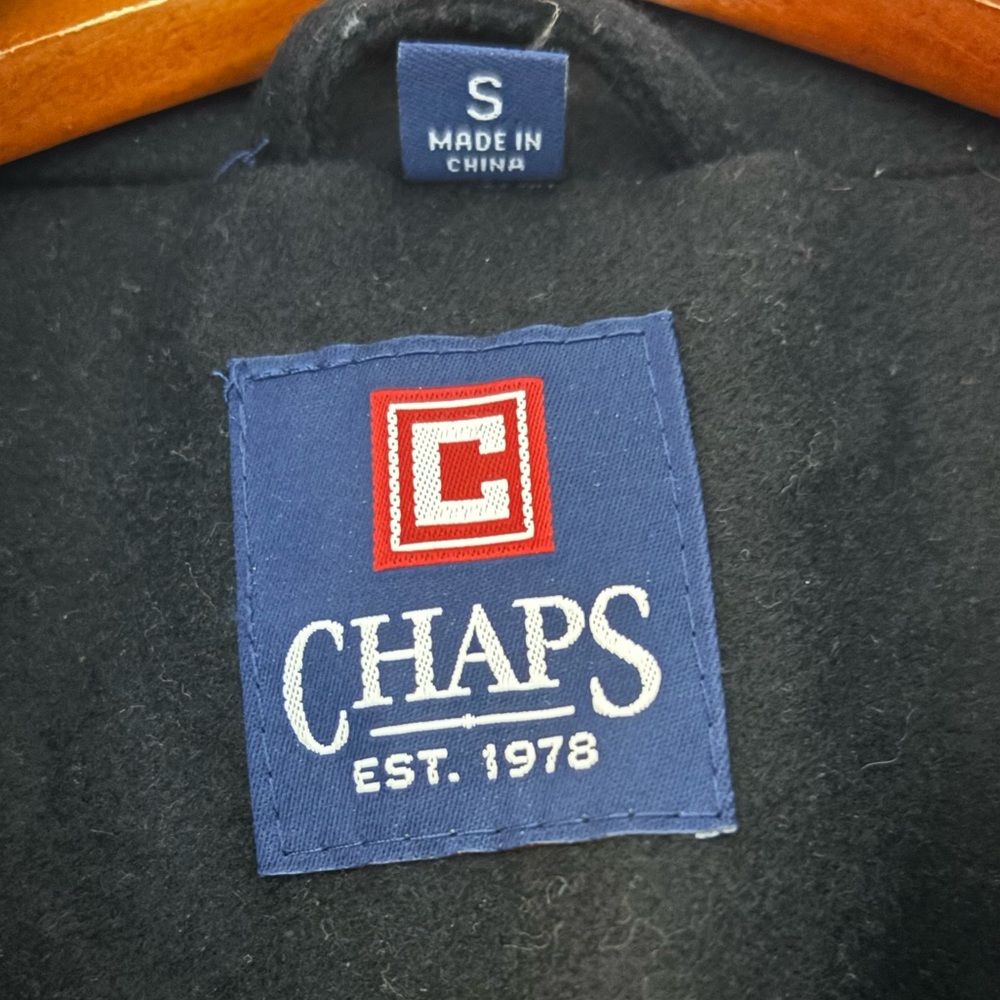 Chaps Men's Classic Black Pea Coat - Picture 3 of 5